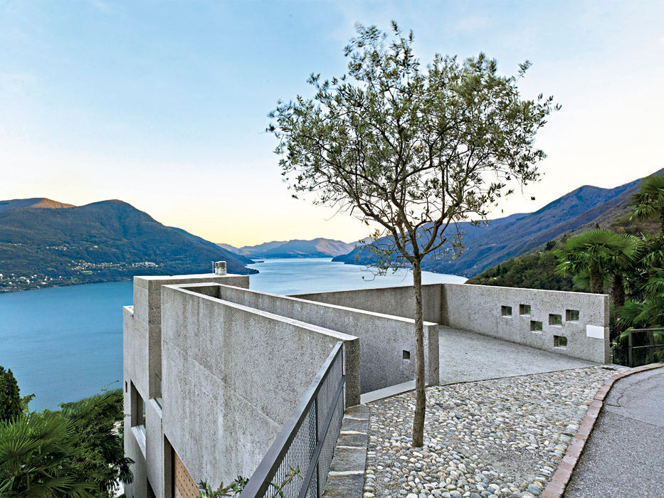 revista axxis arquitectura casa wespi de meuron arbol 1 Casa Brissago, una casa de concreto en un terreno montañoso al norte de Italia