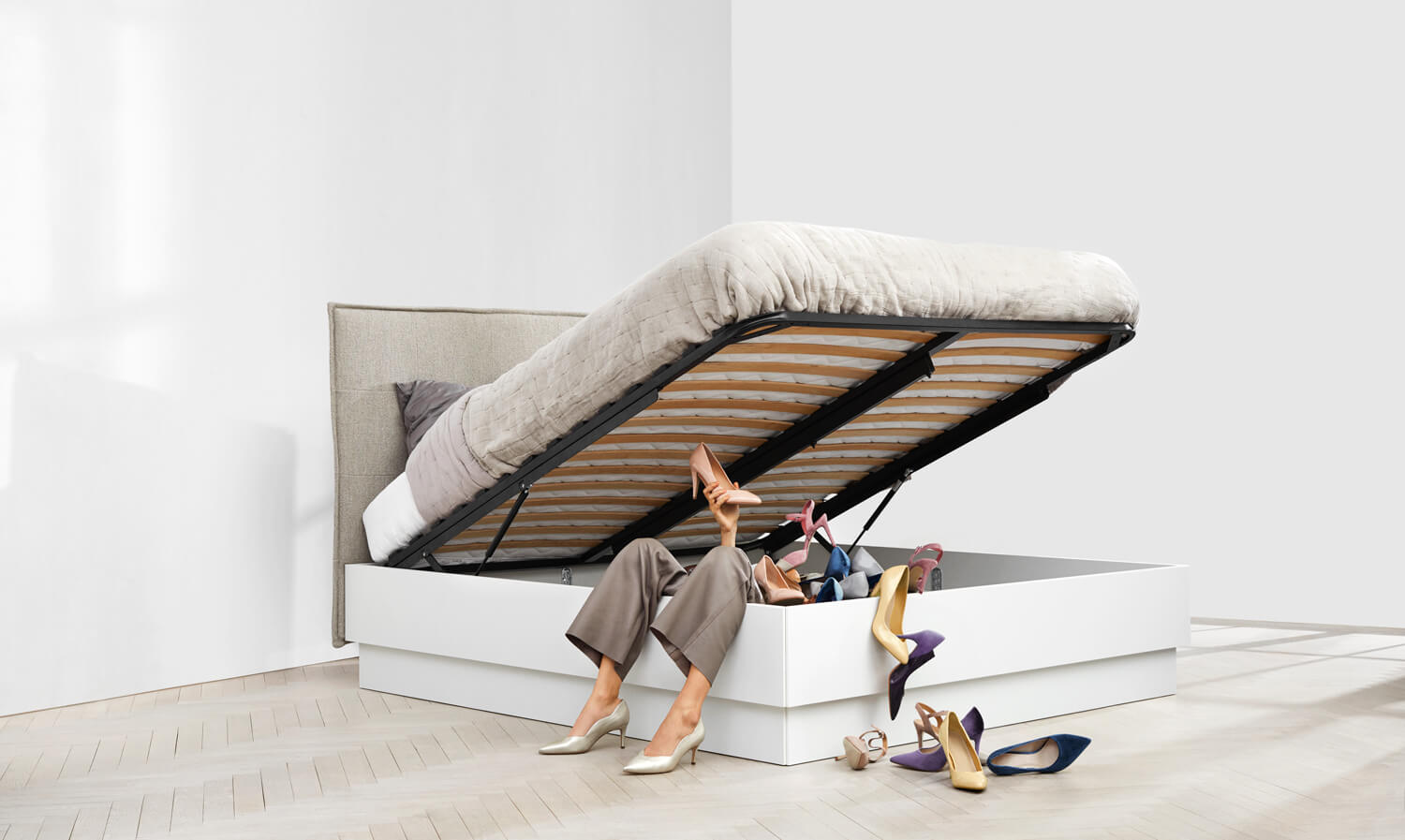 Multifuncional cama LUGANO Ya puede ampliar cada espacio de su casa con estos muebles multifuncionales