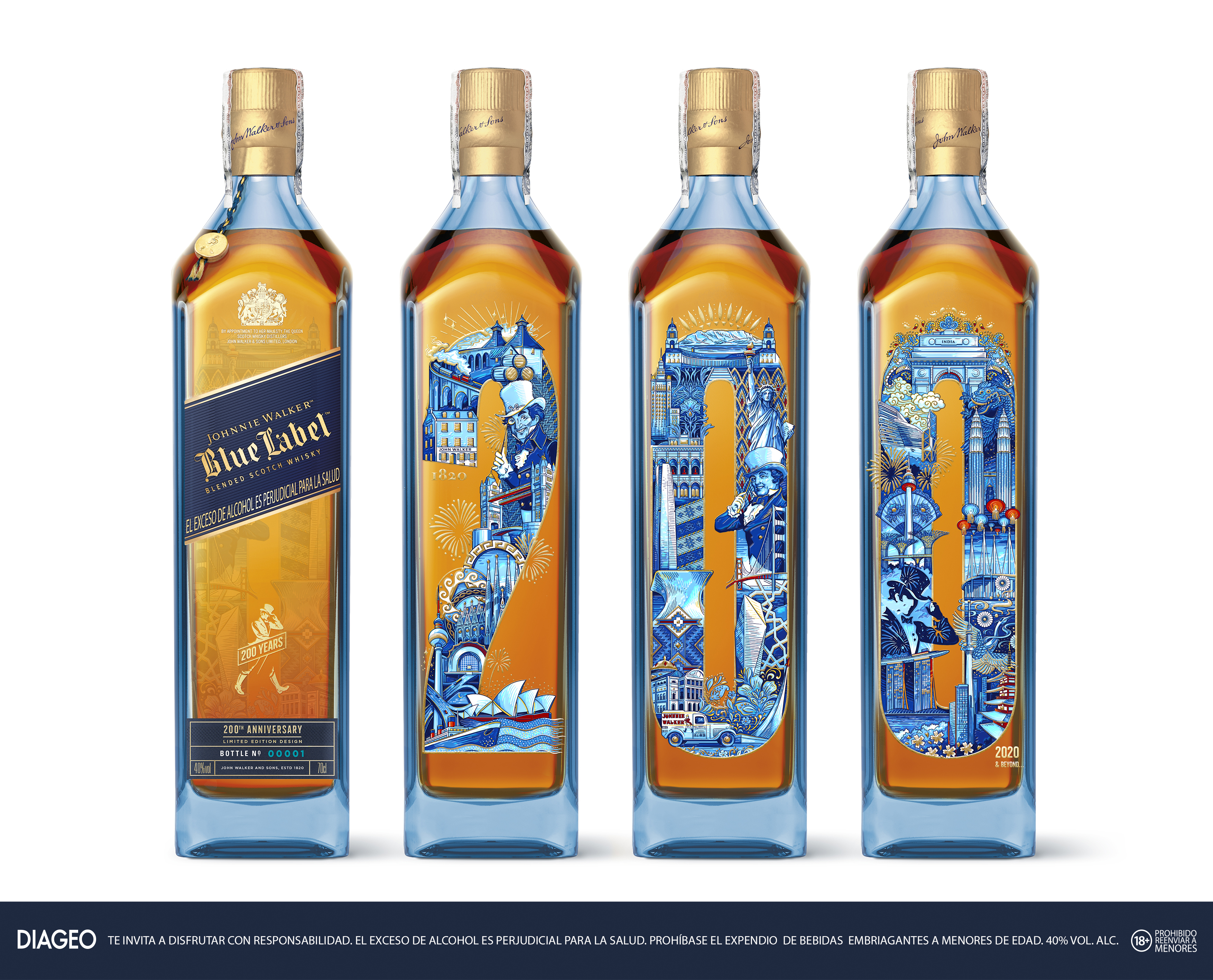 Candle BlueLabel 70cl Bottle LineUp KP Johnnie Walker Blue Label y el whisky de lujo que celebra el diseño