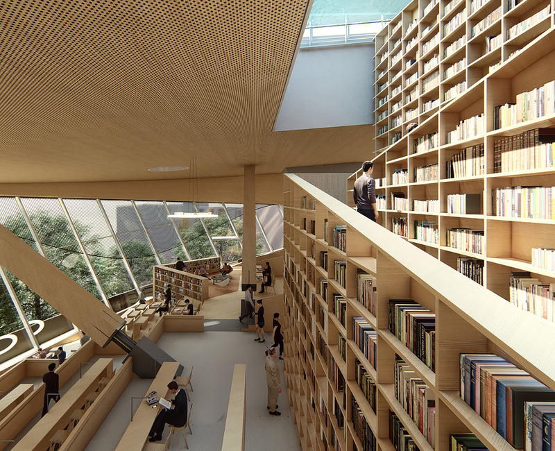 bilbioteca corea del sur Esta biblioteca sostenible en Corea del Sur se postula como la más sorprendente del mundo